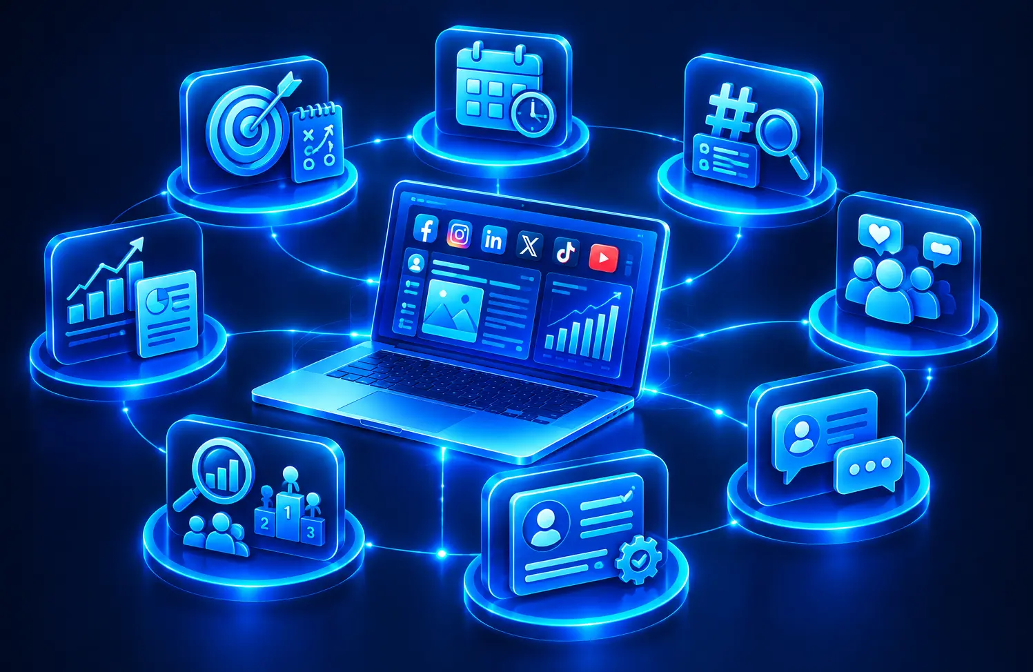 Social Media Management Service Visuals