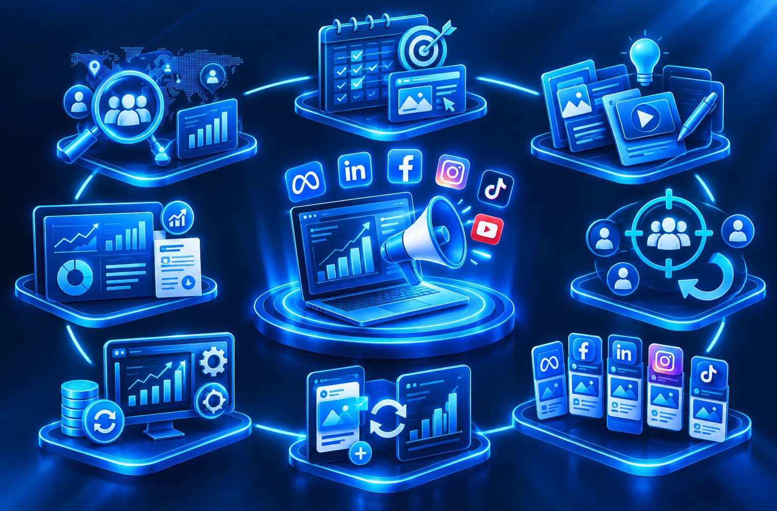 Social Media Marketing Service Visuals