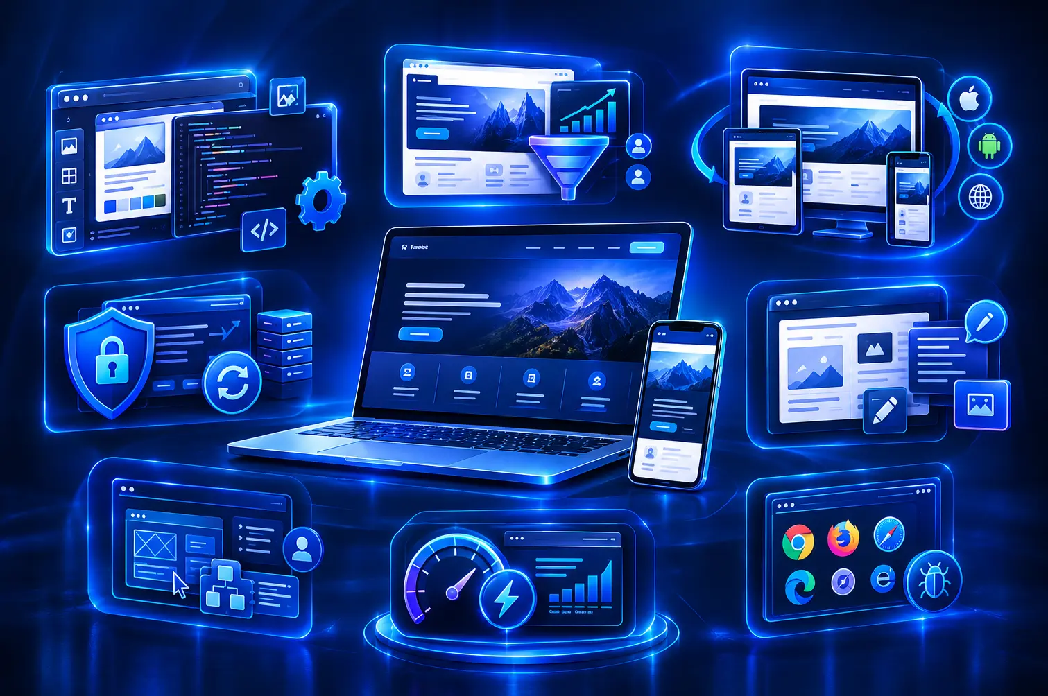 Web Development Service Visuals